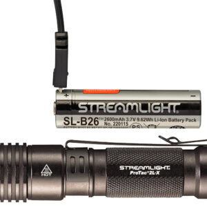 Streamlight 88082 ProTac 2L-X USB Flashlight  Black Anodized  40/500 Lumens   White LED