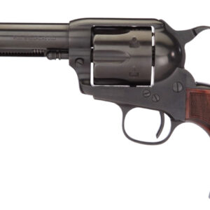 Taylors & Company 550885DE Runnin Iron Black Rock 45 Colt (LC) Caliber with 4.75" Barrel, 6rd Capacity Cylinder, Overall Black Nitride Finish Steel, Checkered Walnut Grip & Overall Taylor Polish