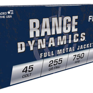 Fiocchi 45LCCMJ Range Dynamics  45Colt 225gr Complete Metal Jacket 50 Per Box/10 Case