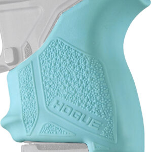Hogue 18124 HandAll Beavertail Grip Sleeve made of Rubber with Textured Aqua Blue Finish for Ruger LCP II