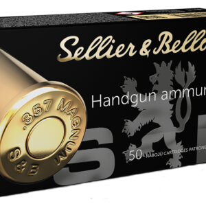 Sellier & Bellot SB357C Handgun  357Mag 158gr Semi Jacketed Hollow Point 50 Per Box/20 Case