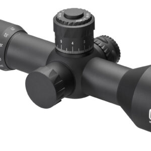 Eotech VDU525FFMD4 Vudu FFP Black Hardcoat Anodized 5-25x 50mm 34mm Tube Illuminated Red MD4 MOA Reticle Features Throw Lever