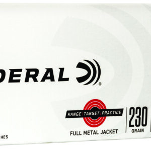 Federal RTP45230 Range & Target  45ACP 230gr Full Metal Jacket 50 Per Box/20 Case