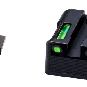 HiViz KBN321 LiteWave H3 Sight Set for Kimber 1911 Green Tritium White Outline Front Sight-Green Fiber Optic Rear Sight