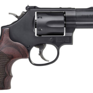 Smith & Wesson 12039 PC Model 19 Carry Comp K-Frame 357 Mag 38 S&W Spl +P 6 Shot 3" Black PowerPort Vented Barrel Black Cylinder Black Carbon Steel Frame Finger Grooved Wood Grip Exposed Hammer