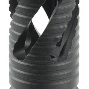 TacFire MZ1021 Thread Crown Muzzle Brake Black Oxide Steel with 1/2"-28 tpi Threads & 2.05" OAL for 5.56x45mm NATO AR-15