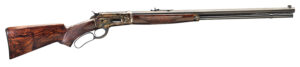 Davide Pedersoli 010S738457 1886 Sporting Full Size 45-70 Gov 8+1 26" Blued Octagon Steel Barrel, Blued Steel Receiver, Walnut Fixed Stock, Right Hand