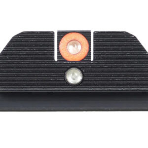 Night Fision GLK001015OGZ Student Of The Gun Accur8 For Glock  Green Tritium Orange Outline Front Sight-Green Tritium Black Outline Rear Sight Glock 17/17L/19