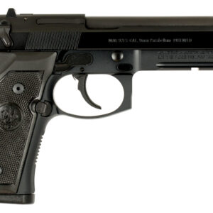 Beretta USA JS92M9A1CA M9A1 *CA Compliant Full Size Frame 9mm Luger 10+1, 4.90" Black Steel Barrel, Black Bruniton Serrated Steel Slide, Black Aluminum Frame w/Picatinny Rail