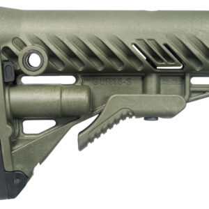FAB Defense FXGLR16G GLR-16  Buttstock for AR-15/ M16/ M4 OD Green Polymer