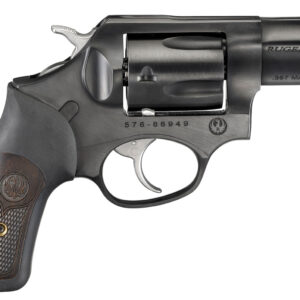 Ruger 15702 SP101  357 Mag 5rd 2.25" Blued Steel Barrel, Cylinder & Frame, Black Rubber w/Wood Insert Grip, Transfer Bar Safety, Exposed Hammer