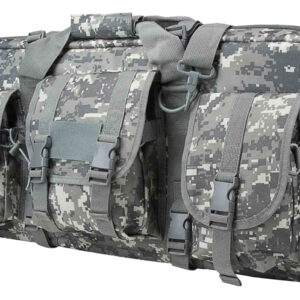 NcStar CVCPD2962D28 VISM Deluxe SubGun Case 28" Digital Camouflage PVC Fabric w/ Exterior Pockets Zippers & Padding for 2 AR or AK Pistols