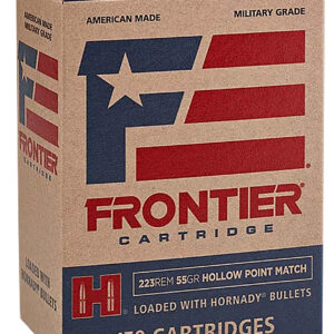 Frontier Cartridge FR1415 Military Grade Centerfire Rifle 223Rem 55gr Hollow Point Match 150 Per Box/8 Case
