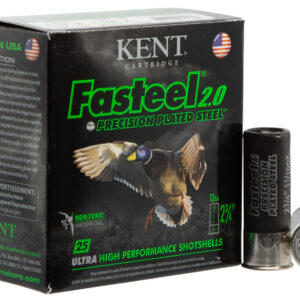 Kent Cartridge K122FS302 Fasteel 2.0  12 Gauge 2.75" 1 1/16 oz 2 Shot 25 Per Box/ 10 Case