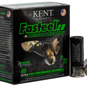 Kent Cartridge K122FS304 Fasteel 2.0  12 Gauge 2.75" 1 1/16 oz 4 Shot 25 Per Box/ 10 Case