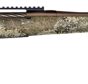 Mossberg 28046 Patriot Predator 6.5 Creedmoor Caliber with 5+1 Capacity, 22" Threaded/Fluted Barrel, Patriot Brown Cerakote Metal Finish & TrueTimber Strata Synthetic Stock Right Hand (Full Size)