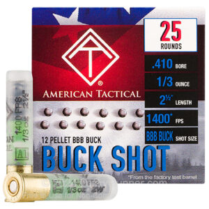 ATI ATIAC410BBB Shotshell  410Gauge 12Pellets BBBShot 25 Per Box/10 Case