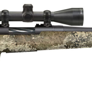Mossberg 28050 Patriot Super Bantam 6.5 Creedmoor Caliber with 5+1 Capacity, 20" Fluted Barrel, Blued Metal Finish & TrueTimber Strata Synthetic Stock Stock Right Hand (Youth) Includes 3-9x40mm Scope