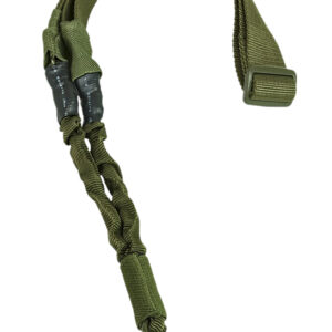 NcStar AARS1PG Single Point Sling  Green Nylon 44"-60" OAL Adjustable Bungee