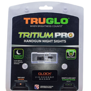 TruGlo TG231G2C Tritium Pro  Black | Green Tritium Orange Outline Front Sight Green Tritium Rear Sight