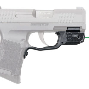 Crimson Trace 0181601 Laserguard  Fits Sig P365/P365XL/P365SAS, Green Laser Black Polymer Trigger Guard Mount