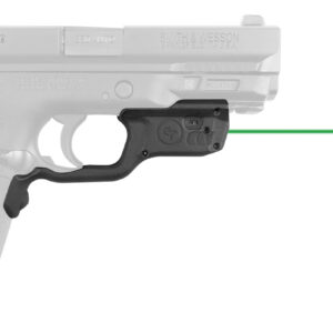 Crimson Trace 0198801 Laserguard  Fits S&W M&P 22/380EZ Shield/9EZ Shield, Green Laser Black Polymer
