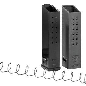 Kriss USA KVAMX2K10BL00 Mag-Ex2 Extension Kit Extended 10mm Auto 33rd Compatible w/Glock 20/40 Gen3-5 15rd Mag Black Polymer