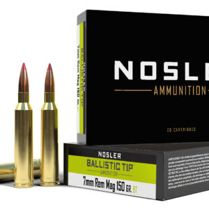 Nosler 40045 Ballistic Tip  7mmRemMag 150gr Spitzer Ballistic Tip 20 Per Box/10 Case