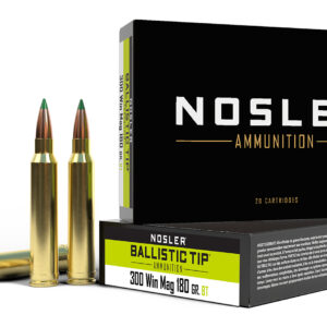 Nosler 40053 Ballistic Tip  300WinMag 180gr Spitzer Ballistic Tip 20 Per Box/10 Case