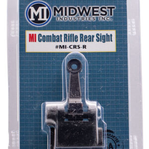 Midwest Industries MICRSR Combat Rifle Rear Flip Sight  Black for AR-15, M16, M4