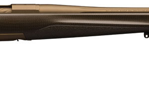 Browning 035418295 X-Bolt Pro Burnt Bronze 30 Nosler 3+1 26" Barrel With Muzzle Brake, Spiral Fluted Bolt, Burnt Bronze Cerakote, Textured Grip Paneled Carbon Fiber Stock