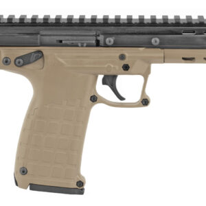 Kel-Tec CP33TAN CP33  22 LR 33+1 5.50" Black Ported/Threaded Barrel, Black Serrated/Optic Ready Slide, Tan Polymer Frame w/Picatinny Rail, Black Polymer Grip Ambidextrous