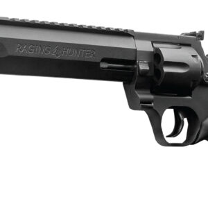Taurus 2440081RH-DLX Raging Hunter  44 Rem Mag 5rd 8.37" Matte Black Oxide Cylinder Matte Black Aluminum Black Rubber with Integrated Red Cushion Insert  Grip Includes Case