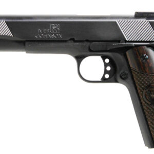 Iver Johnson Arms EAGLEXL45 Eagle XL Deluxe Full Size Frame 45 ACP 8+1 6" Steel Barrel, Matte Blued Serrated Steel Slide & Frame w/Beavertail, Diamondwood Walnut w/Integrated Logo Grip, Right Hand