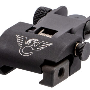 Wilson Combat TRQDSR Rear Sight  Black Flip-Up for AR-15