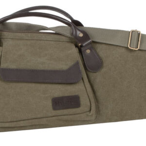 Heritage Cases 54148 North Platte Rifle Case 48" Olive Cotton Canvas w/ Leather Trim & Brushed Tricot Lining