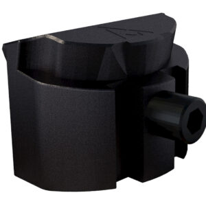 Rival Arms RA75G111A Grip Plug  Compatible w/Glock Gen4 (except 36/42/43), Black Anodized Aluminum