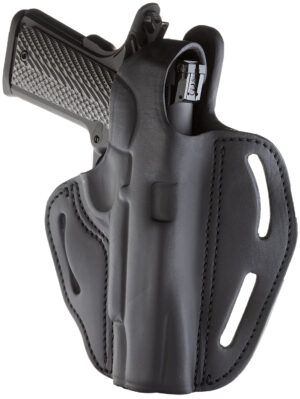 1791 Gunleather BHX1CLSBLR BHX OWB Size 01 Stealth Black Leather Belt Slide Fits 4"-5" 1911 Right Hand