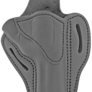 1791 Gunleather RVH2SBLR RVH2  OWB Size 02 Stealth Black Leather Belt Slide Fits Ruger GP100/S&W K Frame Right Hand