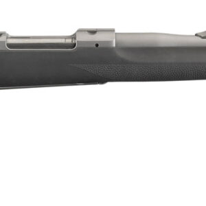 Ruger 57100 Hawkeye Alaskan Full Size 375 Ruger 3+1 20" Matte Stainless Steel Threaded Barrel, Integral Scope Mounts Stainless Steel Receiver, Black Hogue OverMolded Synthetic Stock