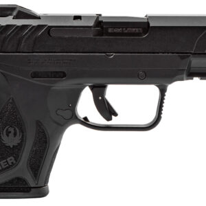 Ruger 3818 Security-9 Compact 9mm Luger  3.42" Barrel 10+1,Black Polymer Frame With Picatinny Acc. Rail, Black Oxide Steel Slide, Manual Safety