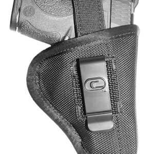 Crossfire Shooting Gear CRFTUSA1M1 The Undercover  IWB/OWB Size 01 Black Ballistic Nylon Belt Clip Fits Micro 1-1.50" Barrel Ambidextrous