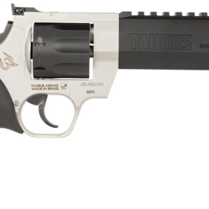 Taurus 2357065RH Raging Hunter  357 Mag 7rd 6.75" Matte Black Oxide Cylinder & Barrel Matte Stainless Steel Frame Black Rubber with Integrated Red Cushion Insert  Grip