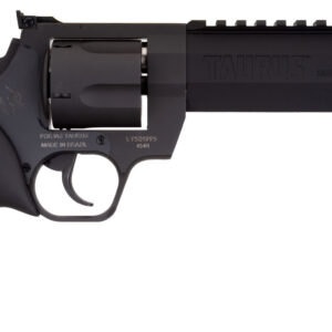 Taurus 2454061RH Raging Hunter  454 Casull 5rd 6.75" Matte Black Oxide Steel Black Rubber with Integrated Red Cushion Insert Grip