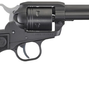 Ruger 2002 Wrangler  22 LR 6 Shot 4.62" Black Cerakote, Black Cerakote Aluminum Frame & Cylinder Black Checkered Polymer Grips