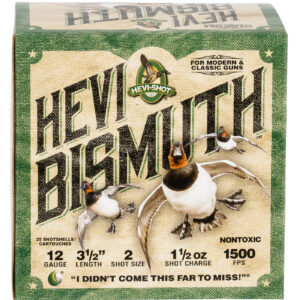 HEVI-Shot HS14502 HEVI-Bismuth  12Gauge 3.50" 1 1/2oz Bismuth 2Shot 25 Per Box/10 Case