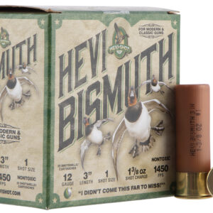 HEVI-Shot HS14001 HEVI-Bismuth  12Gauge 3" 1 3/8oz Bismuth 1Shot 25 Per Box/10 Case