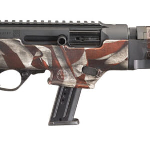 Ruger 19121 PC Carbine  9mm Luger 17+1 16.12" Threaded/Fluted Barrel, American Flag Cerakote Aluminum Alloy Receiver, American Flag Synthetic Stock, Optics Ready