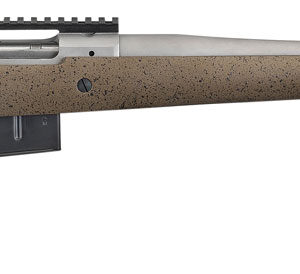 Ruger 47197 Hawkeye Long-Range Hunter Full Size 6.5 PRC 3+1 22"  Matte Stainless Steel Threaded Barrel, Picatinny Rail Stainless Steel Receiver, Black Speckled Brown Adj LOP Laminate Stock