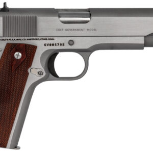 Colt Mfg O1911CSS 1911 Government 45 ACP 7+1 5" Stainless National Match Barrel, Serrated Stainless Steel Slide, Stainless Steel Frame w/Beavertail, Rosewood Grip, Right Hand